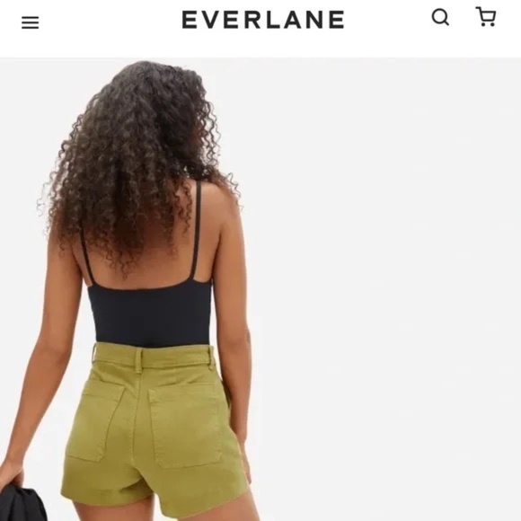 Everlane Cami Bodysuit Black - sz L - Picture 2 of 6